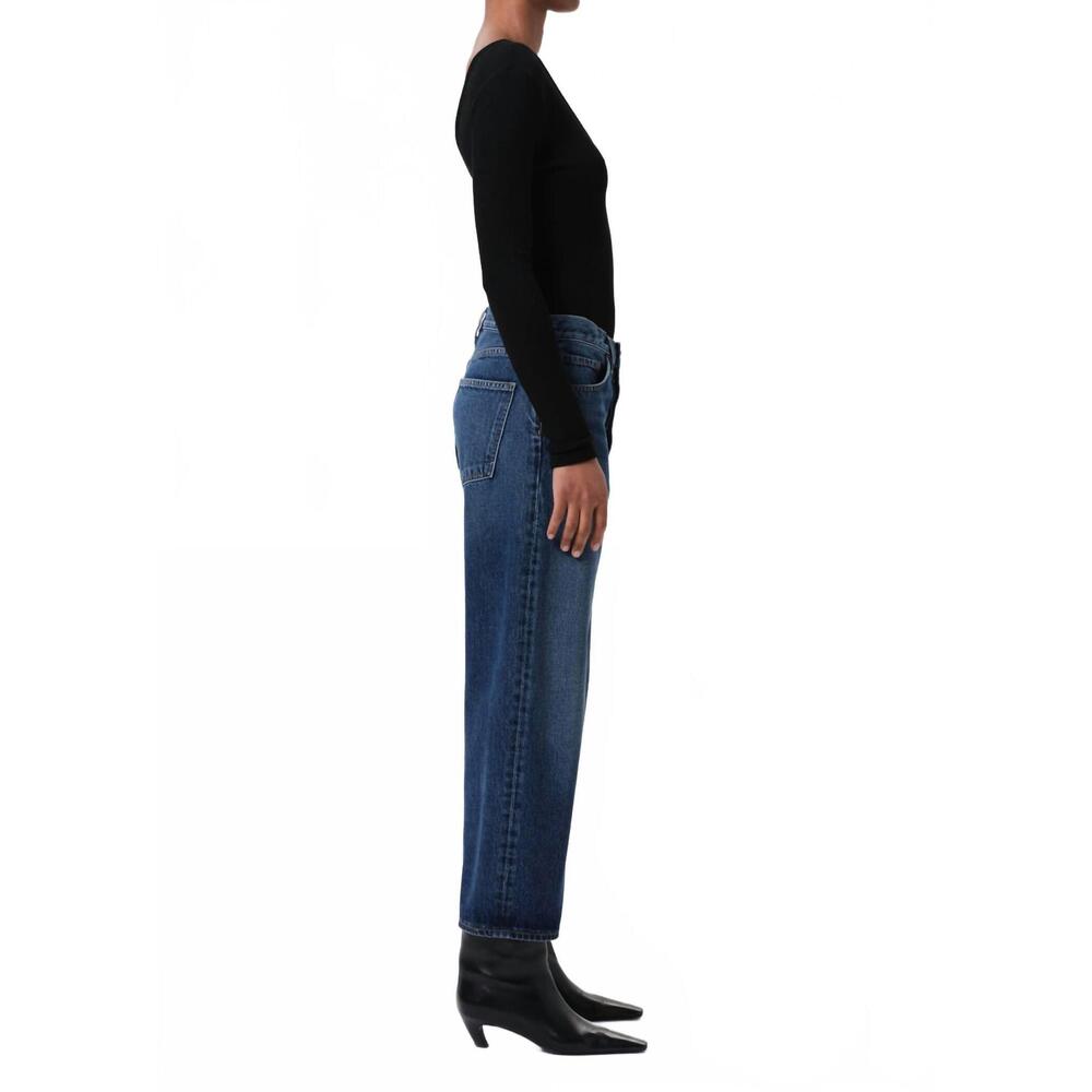 NEW AGOLDE arc short wave jeans in blue - Picture 4 of 4